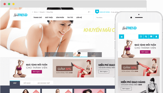 Mẫu giao diện Pav NewTrend