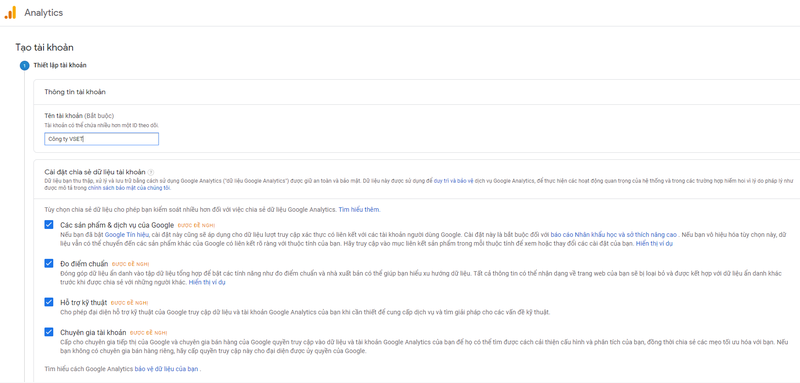 Hướng dẫn cài đặt Google Analytics