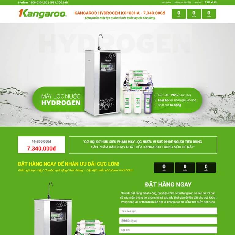 landing page bán hàng