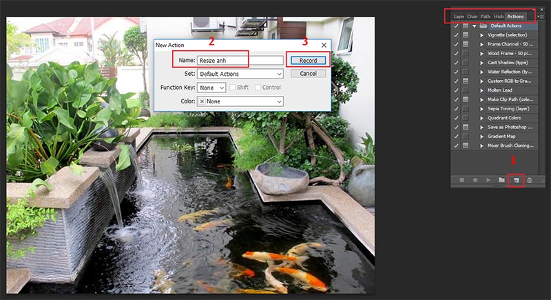 Cách resize, giảm dung lượng ảnh hàng loạt bằng Photoshop.